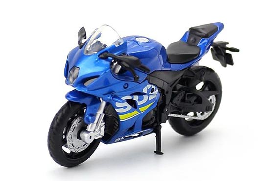 Caipo Suzuki GSX-R1000 Diecast Motorbike Model 1:18 Red / Blue