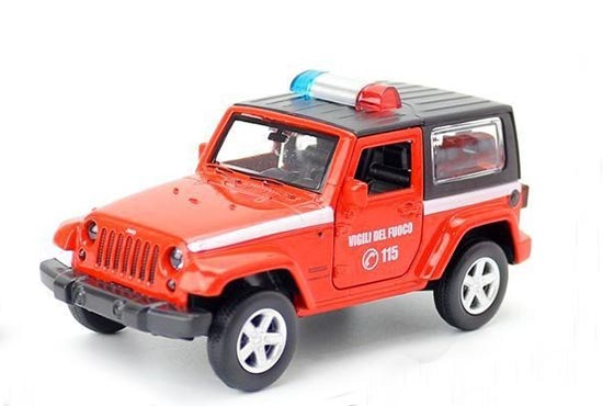 Caipo Jeep Wrangler SUV Diecast Toy 1:43 Scale Red