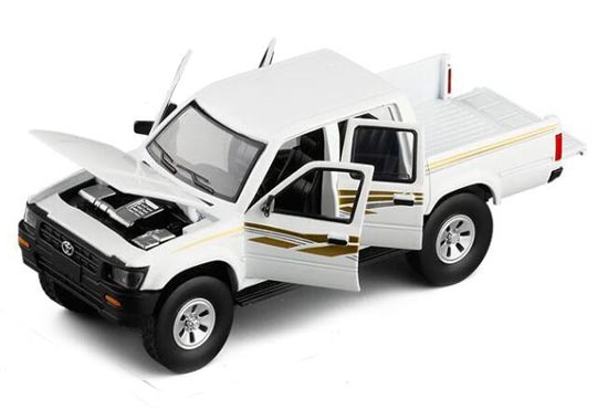 1:32 Toyota Hilux Pickup Truck Model Car Diecast Toy Vehicle Gift Kids White 