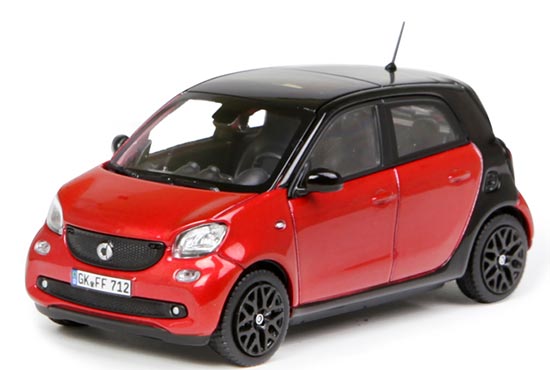 NOREV Smart Forfour Diecast Car Model 1:43 Scale Red