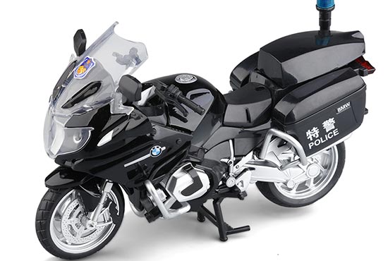 Caipo Police BMW R1250 RT-P Diecast Motorbike Model 1:12 Black