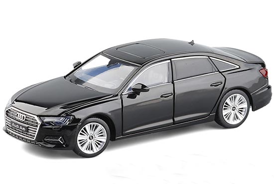 JKM 2020 Audi A6 Diecast Car Toy 1:32 Black / White / Blue