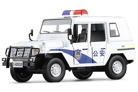 JKM BJC BJ2020 Diecast Police Toy 1:28 Scale White