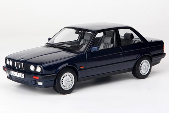 NOREV 1988 BMW 3 Series 325i Diecast Model 1:18 Scale Deep Blue