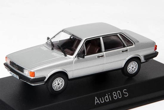NOREV 1979 Audi 80 S Diecast Car Model 1:43 Scale Silver