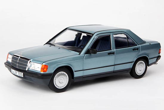 NOREV 1984 Mercedes-Benz 190 E Diecast Car Model 1:18 Blue
