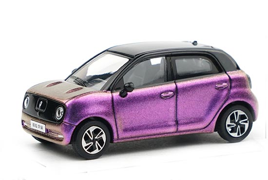 XCARTOYS 2019 Ora Blackcat Diecast Car Model 1:64 Scale Purple