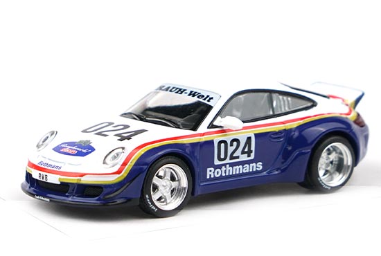 XCARTOYS Porsche RWB 997 Diecast Car Model 1:64 Blue-White