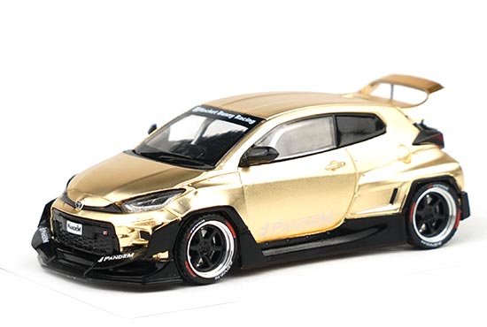 XCARTOYS Toyota Yaris GR Diecast Car Model 1:64 Scale Golden